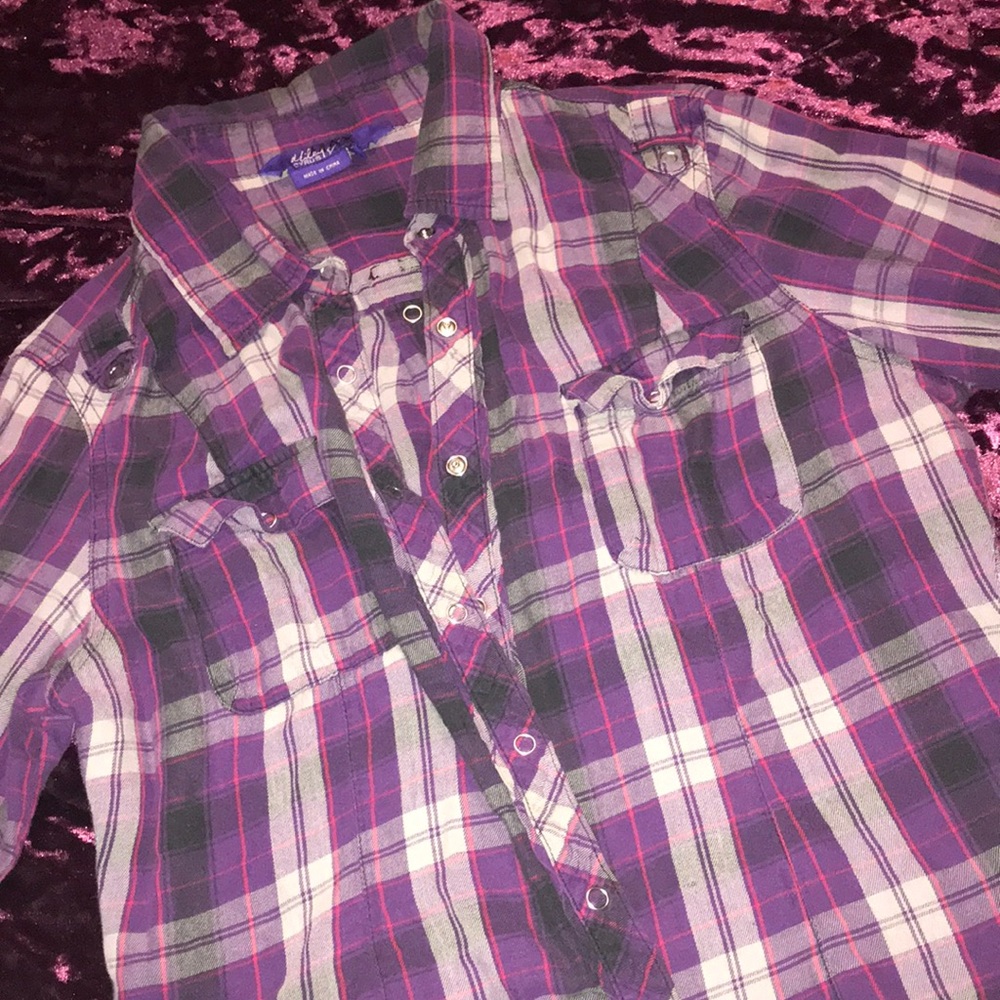 Purple and black Flannel